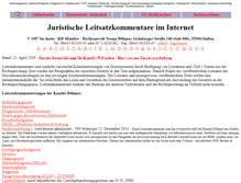 Tablet Screenshot of leitsatzkommentar.de